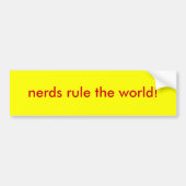 Nerds ordnen die Welt an! Autoaufkleber (Vorne)
