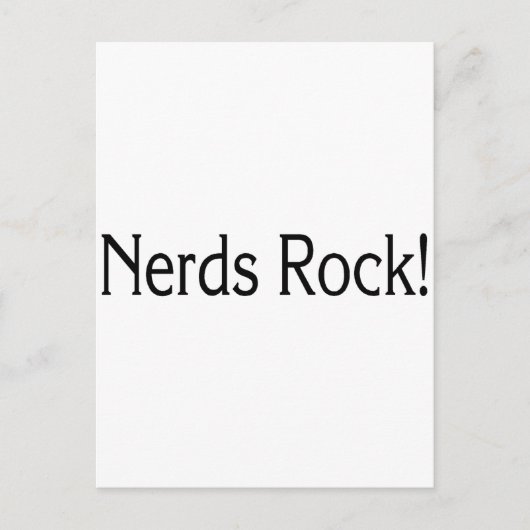 Nerds Rock Postkarte (Vorderseite)