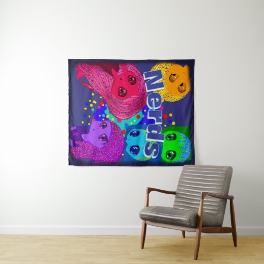 Nerds Tapestry Wandteppich (Beispiel (Horizontal))