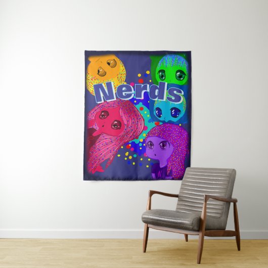 Nerds-Teppich Wandteppich (Beispiel)