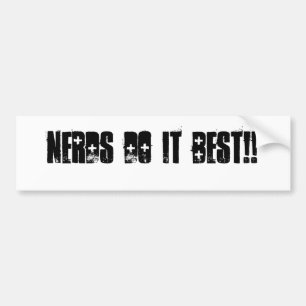 Nerds tun es Bestes!! Autoaufkleber