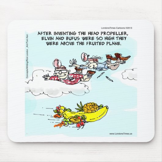 Nerds über fruchtiger Ebene Lustig Mousepad (Vorne)