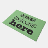 Nerds Willkommen hier Fußmatte (Schrägansicht)