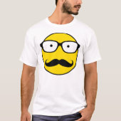 NerdSmiley Schnurrbart T-Shirt (Vorderseite)
