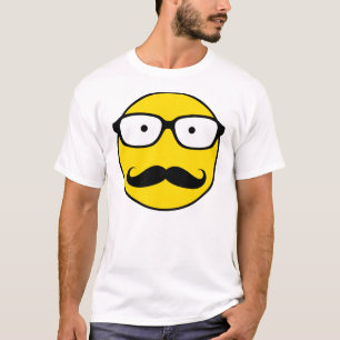 NerdSmiley Schnurrbart T-Shirt
