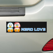 NerdValentine: ComputerGeek Leet sprechen Liebe Autoaufkleber (Auf Auto)