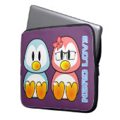 NerdValentine: ComputerGeek Leet sprechen Liebe Laptopschutzhülle (Vorderseite Links)