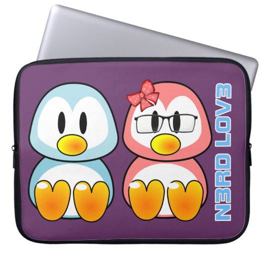 NerdValentine: ComputerGeek Leet sprechen Liebe Laptopschutzhülle (Vorderseite)