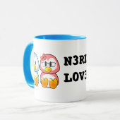 NerdValentine: ComputerGeek Leet sprechen Liebe Tasse (Vorderseite Links)