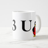NerdValentine: Dieses ist, wie Geeks i-Liebe Sie Jumbo-Tasse (Vorderseite Rechts)