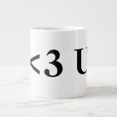 NerdValentine: Dieses ist, wie Geeks i-Liebe Sie Jumbo-Tasse (Vorderseite)