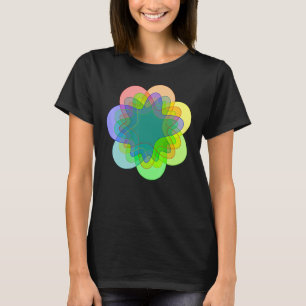 Nerdy 7-Wege-Venn-Diagramm-Farbwahrscheinlichkeits T-Shirt