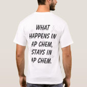 Nerdy AP Chem T-Shirt (Rückseite)