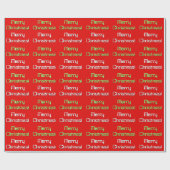 Nerdy Art "frohe Weihnachten!" Packpapier (Flach)