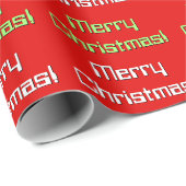 Nerdy Art "frohe Weihnachten!" Packpapier (Rolleneckpunkt)