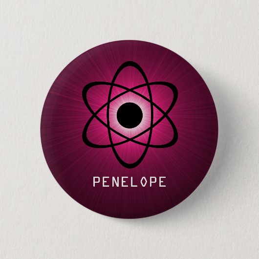 Nerdy Atombutton, Pink Button (Vorderseite)