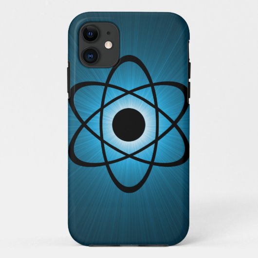 Nerdy Atomic BT iPhone 5 Case, Blue Case-Mate iPhone Hülle (Rückseite)