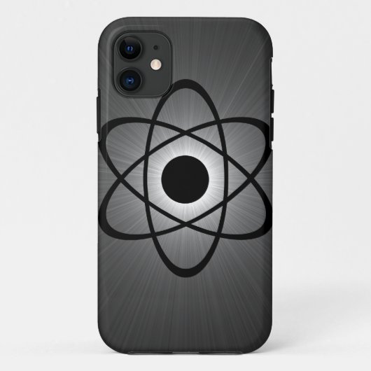 Nerdy Atomic BT iPhone 5 Case, grau Case-Mate iPhone Hülle (Rückseite)