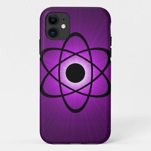 Nerdy Atomic BT iPhone 5 Case, Lila Case-Mate iPhone Hülle (Rückseite)