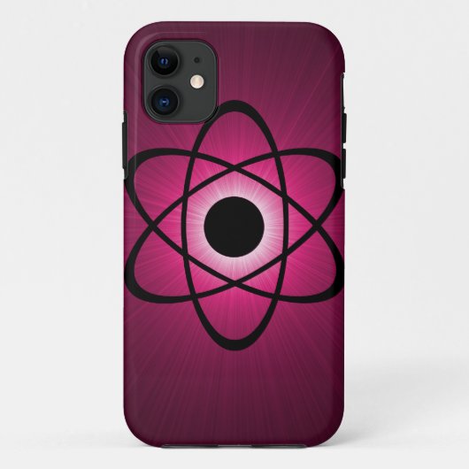 Nerdy Atomic BT iPhone 5 Case, rosa Case-Mate iPhone Hülle (Rückseite)