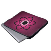 Nerdy Atomic Electronics Sleeve, rosa Laptopschutzhülle (Vorne Knopf)