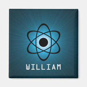 Nerdy Atomic Magnet, blau Magnet