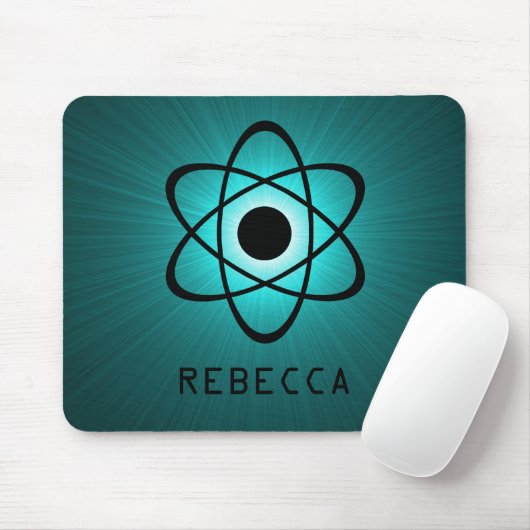Nerdy Atomic Mousepad, Aquamarin Mousepad (Mit Mouse)