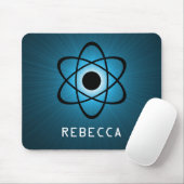 Nerdy Atomic Mousepad, blau Mousepad (Mit Mouse)