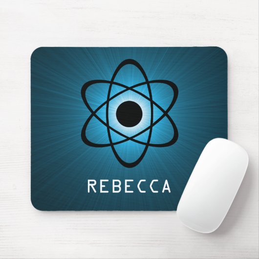 Nerdy Atomic Mousepad, blau Mousepad (Mit Mouse)