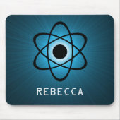 Nerdy Atomic Mousepad, blau Mousepad (Vorne)