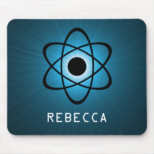 Nerdy Atomic Mousepad, blau Mousepad (Vorne)