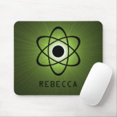 Nerdy Atomic Mousepad, Green Mousepad (Mit Mouse)