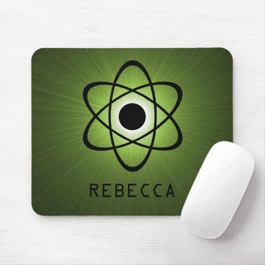Nerdy Atomic Mousepad, Green Mousepad (Mit Mouse)