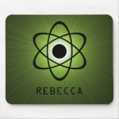 Nerdy Atomic Mousepad, Green Mousepad (Vorne)