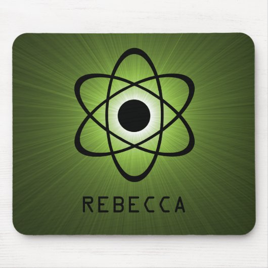 Nerdy Atomic Mousepad, Green Mousepad (Vorne)