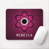 Nerdy Atomic Mousepad, rosa Mousepad (Mit Mouse)