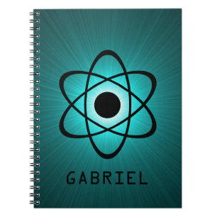 Nerdy Atomic Notebook, Aquamarin Notizblock