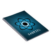 Nerdy Atomic Notebook, blau Notizblock (Rechte Seite)