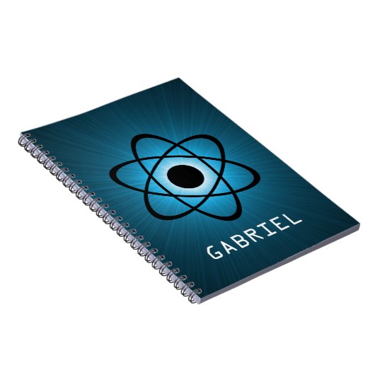 Nerdy Atomic Notebook, blau Notizblock (Rechte Seite)