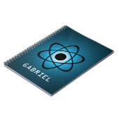 Nerdy Atomic Notebook, blau Notizblock (Linke Seite)