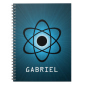 Nerdy Atomic Notebook, blau Notizblock (Vorderseite)