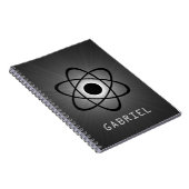 Nerdy Atomic Notebook, grau Notizblock (Rechte Seite)