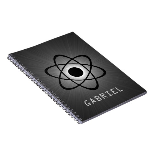 Nerdy Atomic Notebook, grau Notizblock (Rechte Seite)