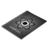 Nerdy Atomic Notebook, grau Notizblock (Linke Seite)