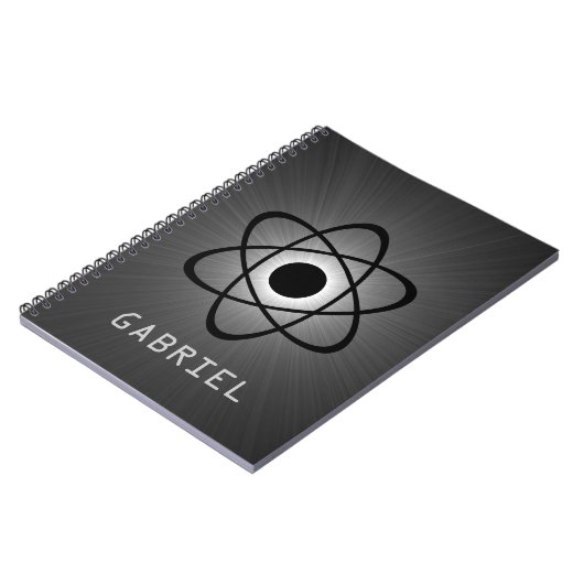 Nerdy Atomic Notebook, grau Notizblock (Linke Seite)