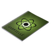 Nerdy Atomic Notebook, grün Notizblock (Linke Seite)
