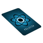 Nerdy Atomic Premium Magnet, blau Magnet (Rechte Seite)