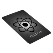 Nerdy Atomic Premium Magnet, grau Magnet (Rechte Seite)