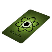 Nerdy Atomic Premium Magnet, Green Magnet (Linke Seite)