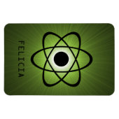 Nerdy Atomic Premium Magnet, Green Magnet (Horizontal)